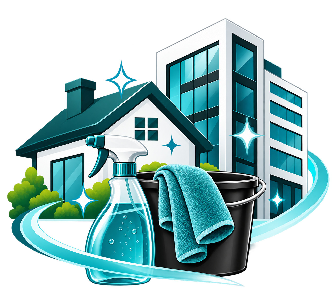 Regular cleaning, House cleaning, Room cleaning